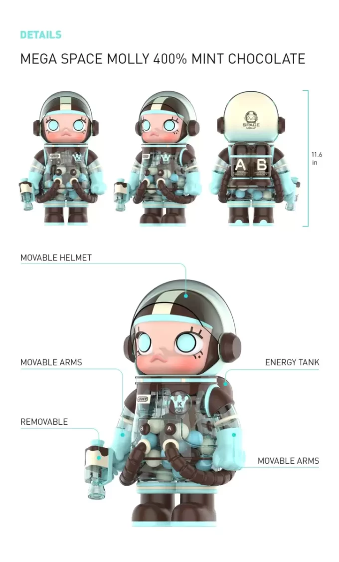 MEGA SPACE MOLLY 400% Chocolat Menthe MEGA SPACE MOLLY 400% Chocolat Menthe