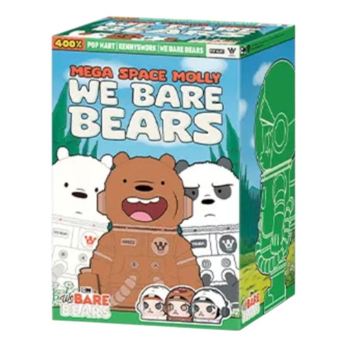 Mega Space Molly 400% We Bare Bears Coffret scellé (1 boîte aveugle)