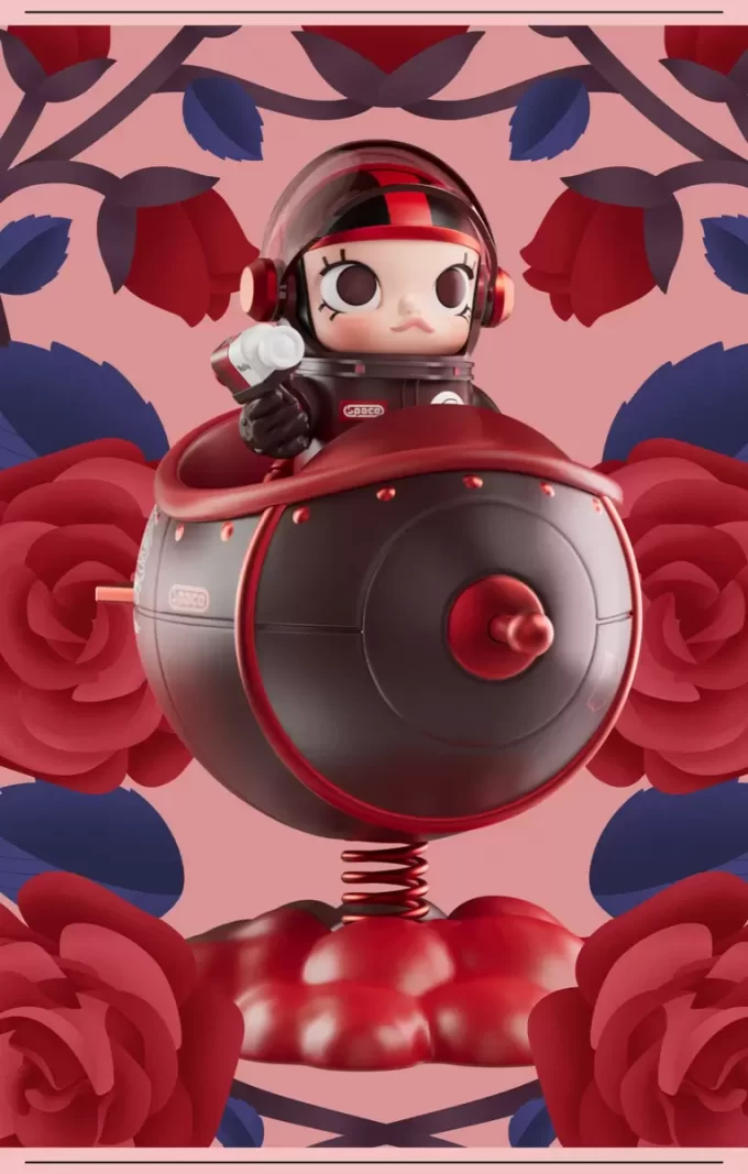 MEGA SPACE MOLLY Série 100% Blooming – Rose