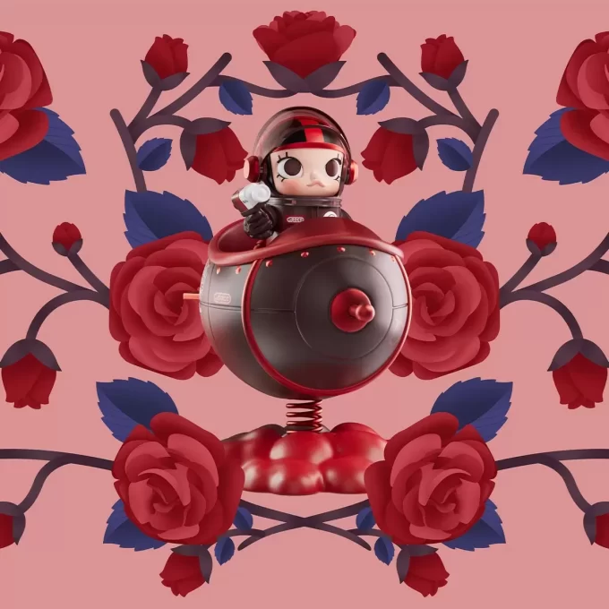 MEGA SPACE MOLLY Série 100% Blooming – Rose