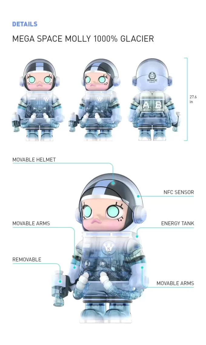 MÉGA COLLECTION 1000% ESPACE MOLLY Glacier