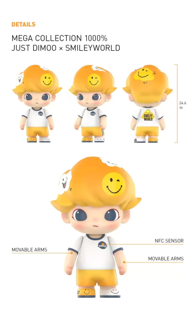 MÉGA COLLECTION 1000% JUST DIMOO × SmileyWorld
