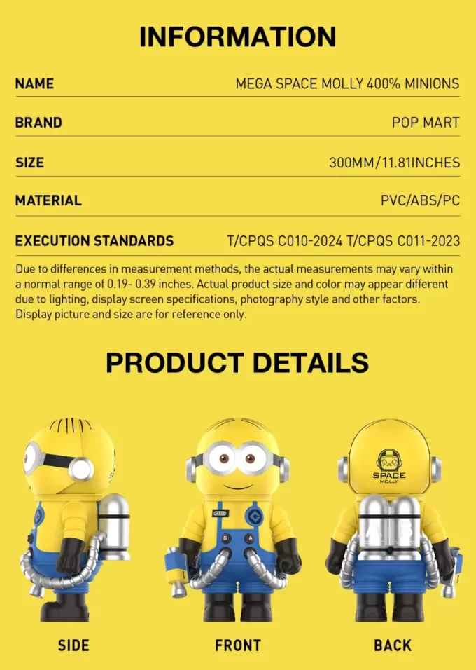 MÉGA ESPACE MOLLY 400% Minions MÉGA ESPACE MOLLY 400% Minions