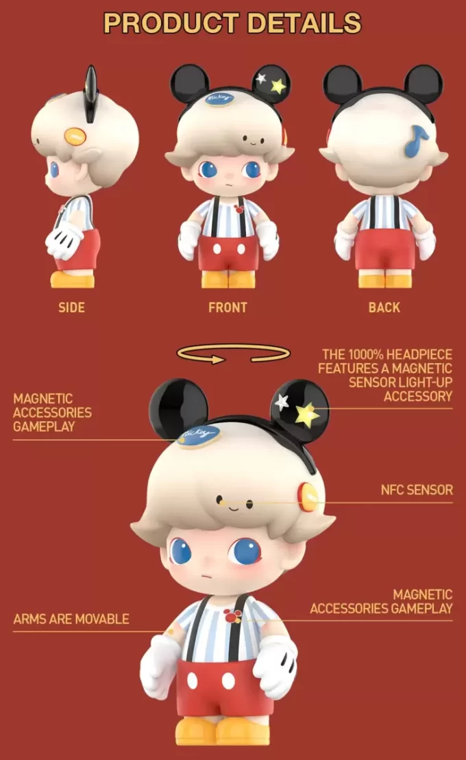 MÉGA JUSTE DIMOO 1000% Mickey Mouse