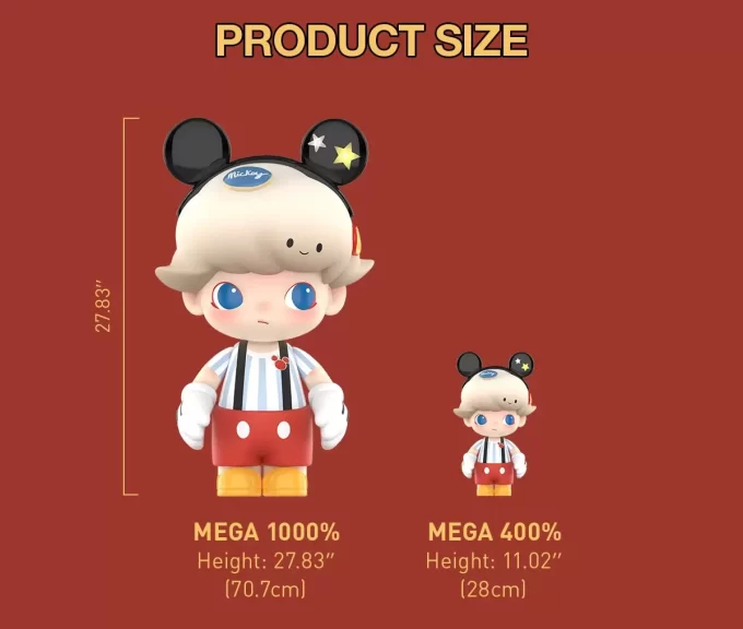 MÉGA JUSTE DIMOO 1000% Mickey Mouse