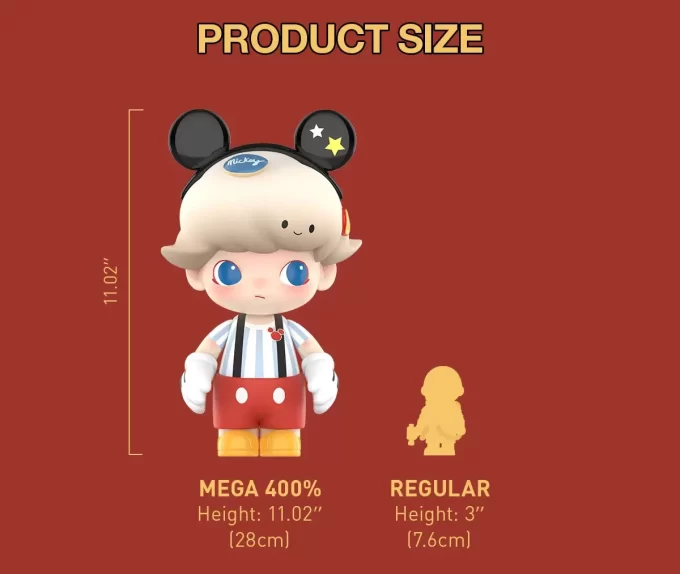 MÉGA JUSTE DIMOO 400% Mickey Mouse