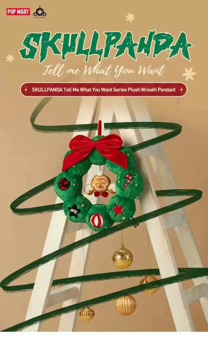 Pendentif couronne en peluche de la série Tell Me What You Want de SKULLPANDA