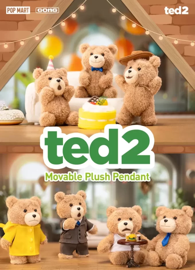 Pendentif en peluche d’action Teddy Bear Ted2 Pendentif en peluche d’action Teddy Bear Ted2