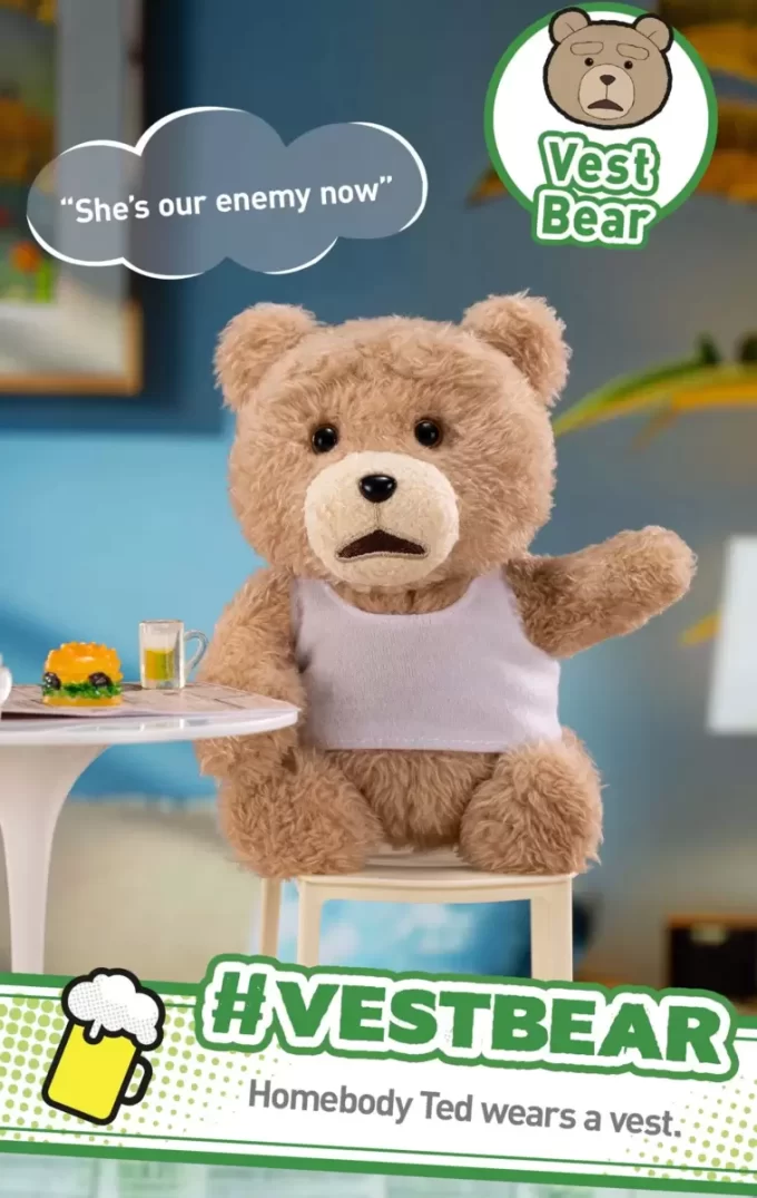 Pendentif en peluche d’action Teddy Bear Ted2 Pendentif en peluche d’action Teddy Bear Ted2