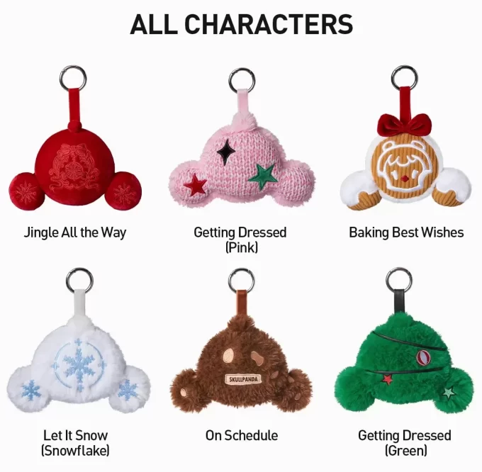 Pendentif en peluche de la série Tell Me What You Want de SKULLPANDA Pendentif en peluche de la série Tell Me What You Want de SKULLPANDA