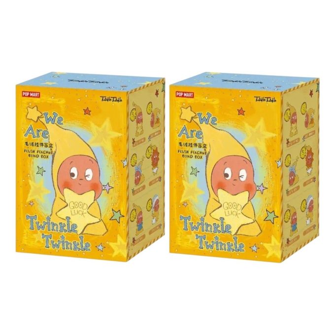 Pendentif en peluche de la série We are Twinkle Twinkle, coffret scellé (2 boîtes aveugles)