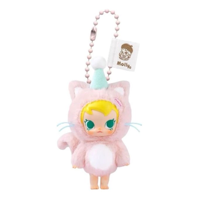 Pendentif en peluche en vinyle Baby Molly Pocket Friends « Qui est la bonne fille »
