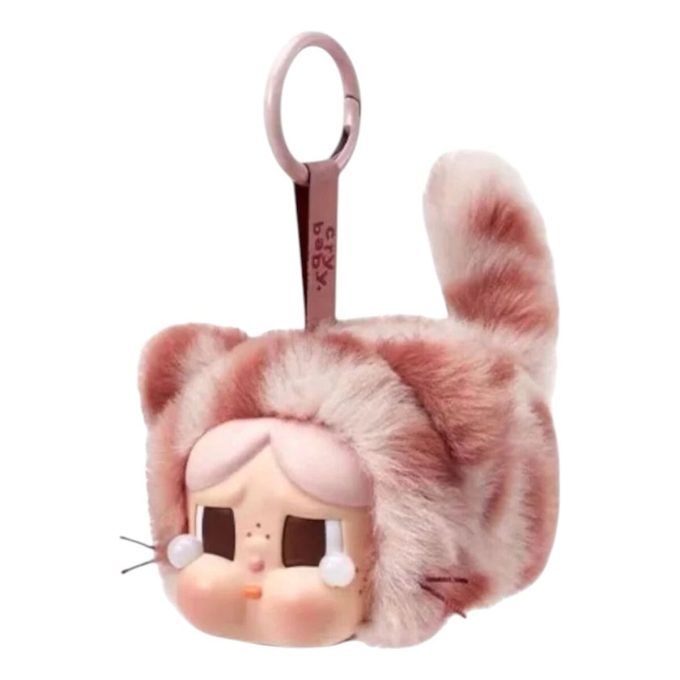 Pendentif en peluche en vinyle Crybaby Wild but Cutie « Pink Cutie »