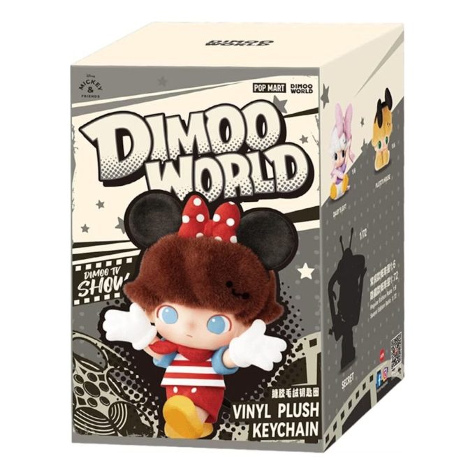 Pendentif en peluche en vinyle Disney Dimoo World, étui scellé (1 boîte aveugle)