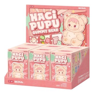Pendentif en peluche en vinyle Hacipupu Gummy Bear, coffret scellé (6 boîtes aveugles)