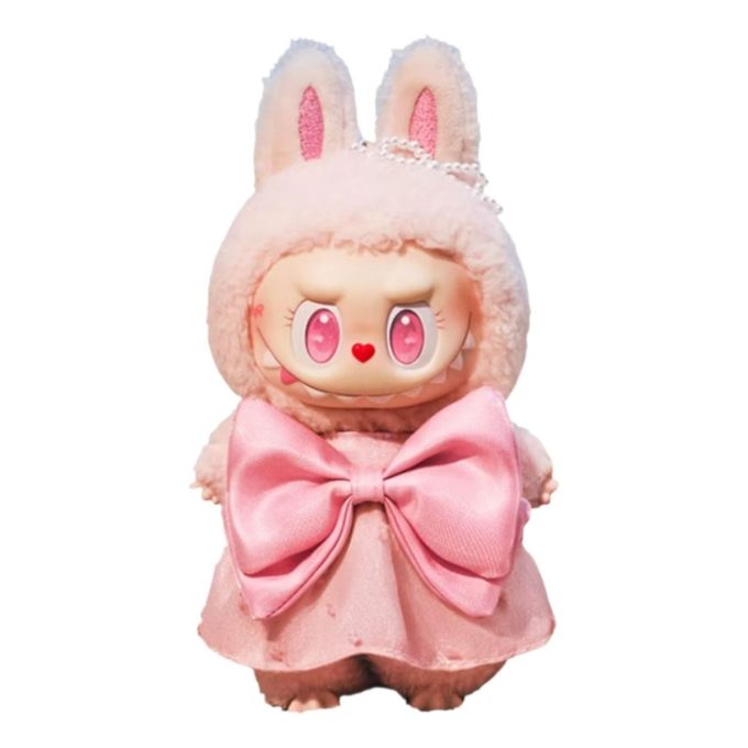 Pendentif en peluche en vinyle Labubu Mokoko sautant dans l&rsquo;été, exclusivité Pop Land