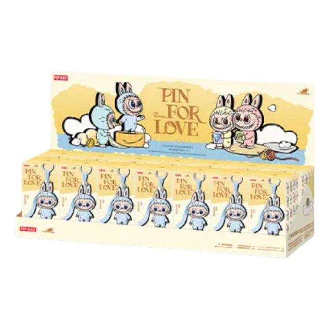 Pendentif en peluche Labubu Pin for Love, coffret scellé (A-M) (14 boîtes aveugles)