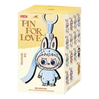 Pendentif en peluche Labubu Pin for Love, étui scellé (A-M) (1 boîte aveugle)