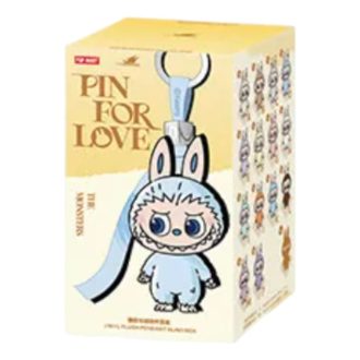 Pendentif en peluche Labubu Pin for Love, étui scellé (A-M) (1 boîte aveugle)