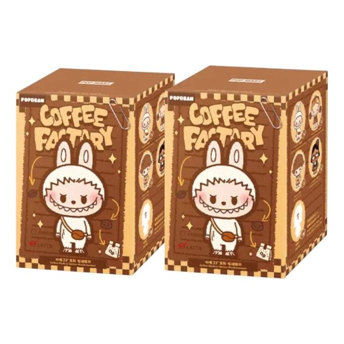 Pendentif en peluche Pop Bean Coffee Factory, coffret scellé (2 boîtes aveugles)
