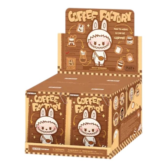 Pendentif en peluche Pop Bean Coffee Factory, coffret scellé (4 boîtes aveugles)