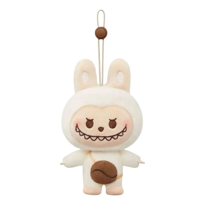 Pendentif en peluche Pop Bean Coffee Factory « Moulin à grains de café Labubu »