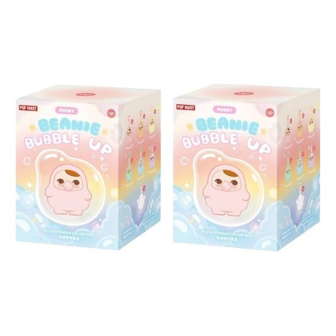 Pendentif en peluche Pucky Beanie Bubble Up, étuis scellés (2 boîtes aveugles)