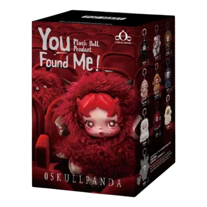 Pendentif en peluche Skullpanda You Found Me, étui scellé (1 boîte aveugle)
