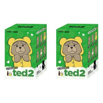 Pendentif en peluche Ted2 Teddy Bear Action, coffret scellé (2 boîtes aveugles)