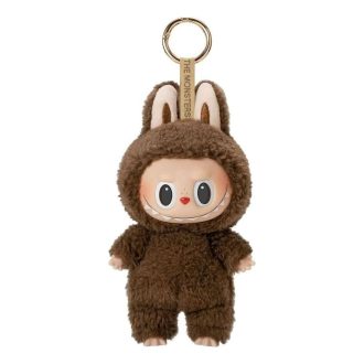 Pendentif Labubu 1.0 Tasty Macarons « Châtaigne Cacao » Édition Secrète
