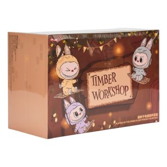 Pendentif Labubu The Monsters Timber Workshop Playing on the Swing, coffret exclusif Pop Land scellé (6 boîtes aveugles)