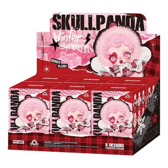 Pendentif Symphonie d&rsquo;hiver Skullpanda, coffret scellé (6 boîtes aveugles)