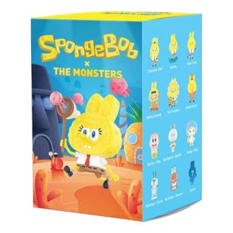 Pop Mart x Bob l&rsquo;éponge Les Monstres Labubu Coffret scellé (1 boîte aveugle)