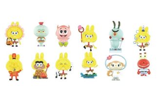 Pop Mart x Bob l&rsquo;éponge Les Monstres Labubu Coffret scellé (2 boîtes aveugles)
