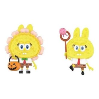 Pop Mart x Bob l&rsquo;éponge Les Monstres Labubu « Jack O Lantern et attrape-méduses »