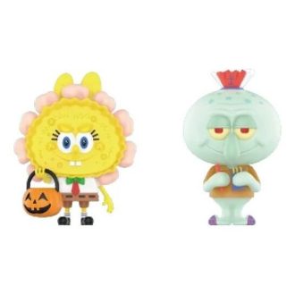 Pop Mart x Bob l&rsquo;éponge Les Monstres Labubu « Jack O Lantern et Carlo x Spookys »