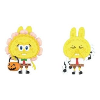 Pop Mart x Bob l&rsquo;éponge Les Monstres Labubu « Jack O Lantern et Morve »