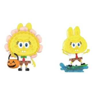 Pop Mart x Bob l&rsquo;éponge Les Monstres Labubu « Jack O Lantern et Surf »