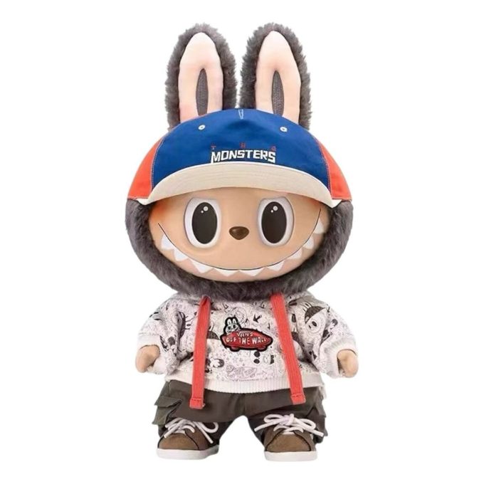 Pop Mart x Vans Oldskool The Monsters Labubu 4.0 Monsters Forever Poupée en peluche en vinyle
