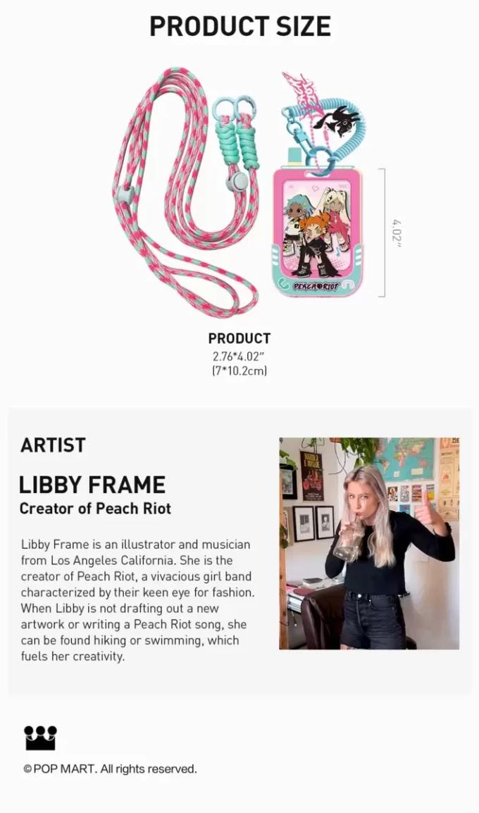 Porte-cartes Lil Peach Riot : Loading !