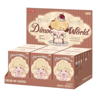 Porte-clés en peluche Dimoo Crush on Coffee, coffret scellé (6 boîtes aveugles)