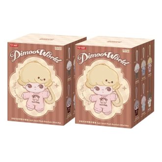 Porte-clés en peluche Dimoo Crush on Coffee, étui scellé (2 boîtes aveugles)