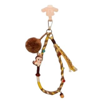 Porte-clés Labubu Pom Party « Marron »