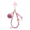 Porte-clés Labubu Pom Party « Rose Rouge »