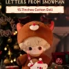 Poupée en coton DIMOO Lettres de la série Bonhomme de neige – 15,7 pouces