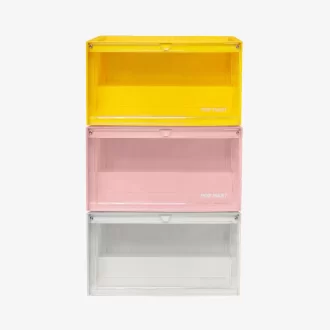 Présentoir lumineux POP MART (blanc, jaune et rose)