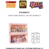 Présentoir lumineux POP MART (blanc, jaune et rose)