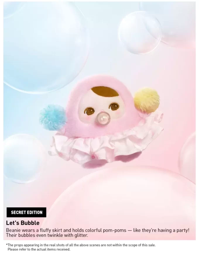 PUCKY BEANIE BUBBLE UP SERIES – Boîte surprise en peluche suspendue