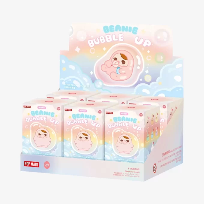 PUCKY BEANIE BUBBLE UP SERIES – Boîte surprise en peluche suspendue