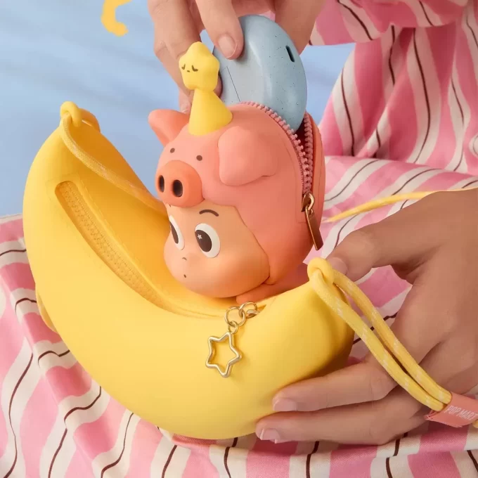 Sac bandoulière en silicone scintillant pour soirée pyjama POP BEAN